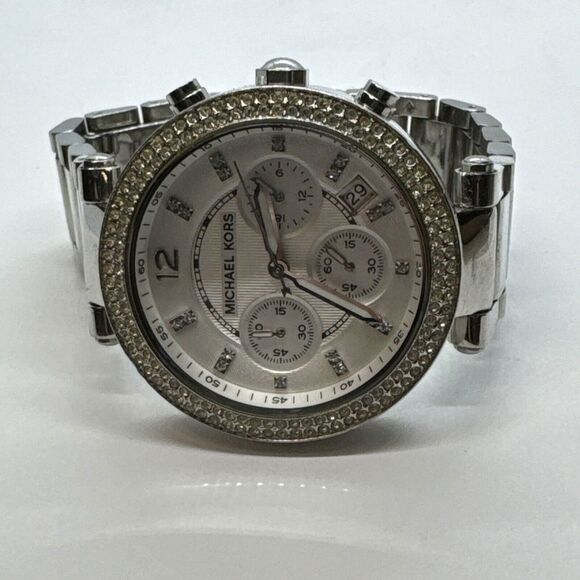 Michael Kors MK5353 Womens Silver Stainless Steel Analog Dial Wrist Watch JNA401 main image 4